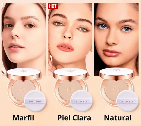 Pó Compacto OTWOO Resistente al Agua de Larga Duración - BellezaPlenitud