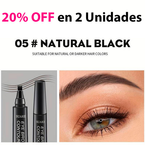 Lápiz de cejas líquido resistente al agua