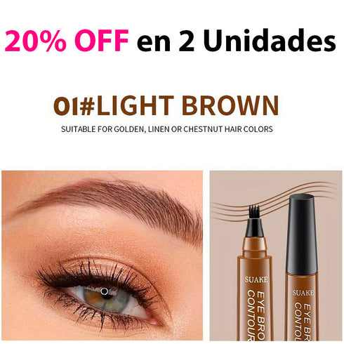 Lápiz de cejas líquido resistente al agua