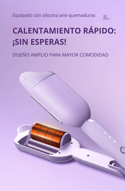 RizoEncanto FrenchWave - Rizador de Cabello Romántico - BellezaPlenitud